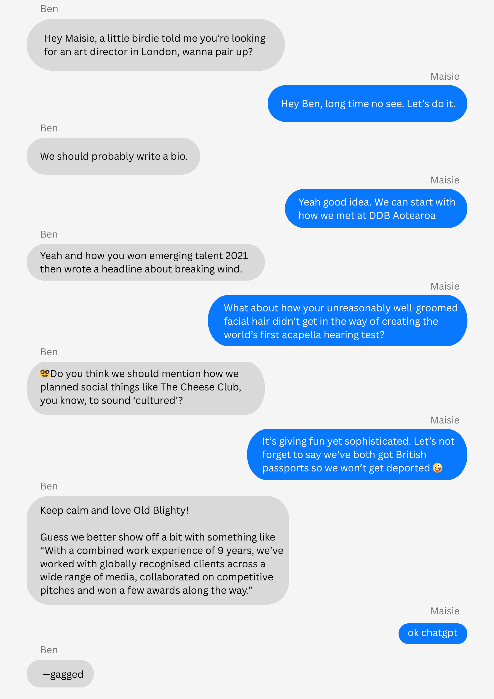 About — Maisie and Ben